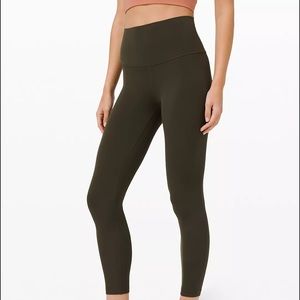 lululemon Align Dark Olive High-Rise Pant 25"